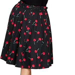 City Chic Cherry print Siena Skirt Size:XXL